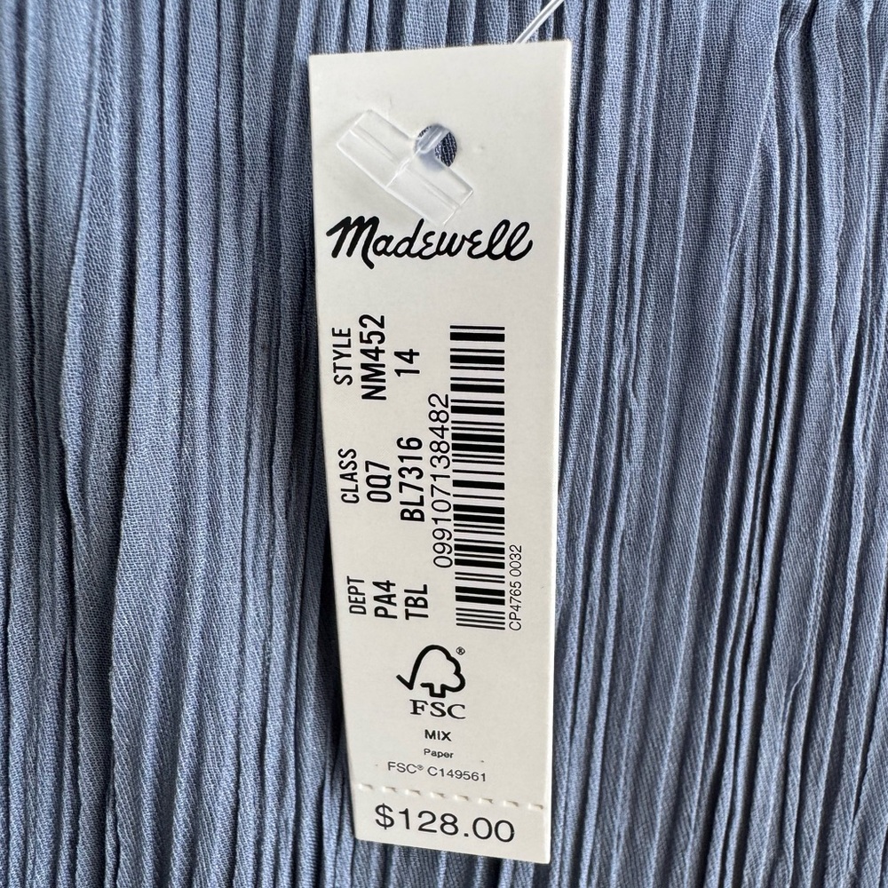 Madewell The Goldie Dress in Plissé - Picture 11 of 14